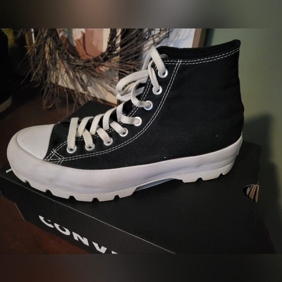 Platform Converse High Tops - Picture 1 of 3